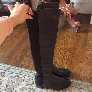 Stuart Weitzman 5050 Boot Black 2” Heel Women’s 7.5